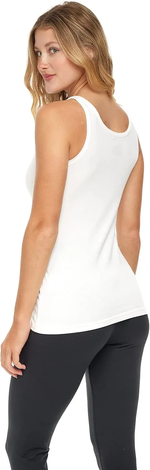 Sexy Basics Women's Cotton Stretch Tank Tops | Multi Packs & Colors Sport Tanks