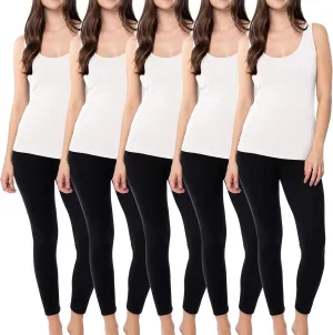 Sexy Basics Women's Cotton Stretch Tank Tops | Multi Packs & Colors Sport Tanks