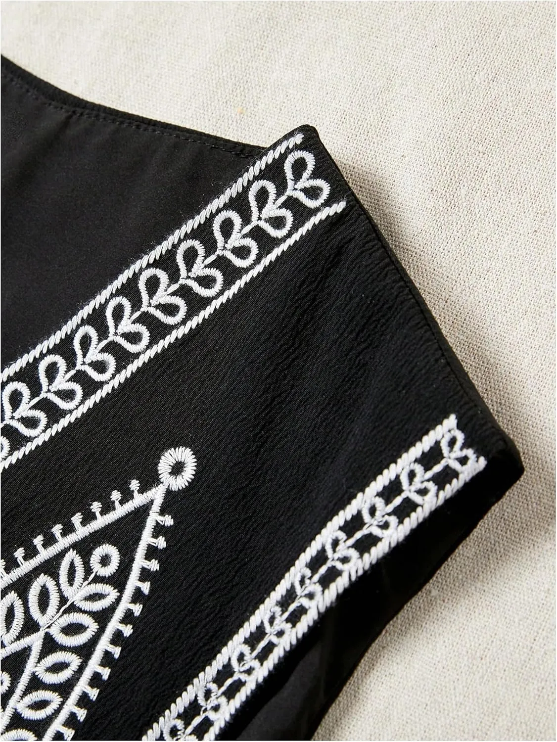 SHENHE Women's Tribal Print Embroidered Vest Sleeveless Open Front Jacket Vest Western Outfit