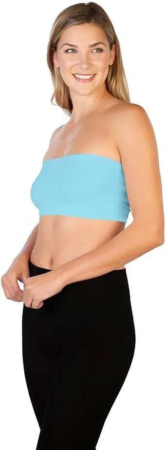 skinnytees - Women's Solid Bandeau, One Size