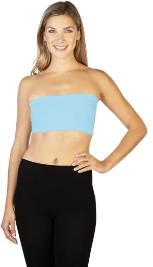 skinnytees - Women's Solid Bandeau, One Size