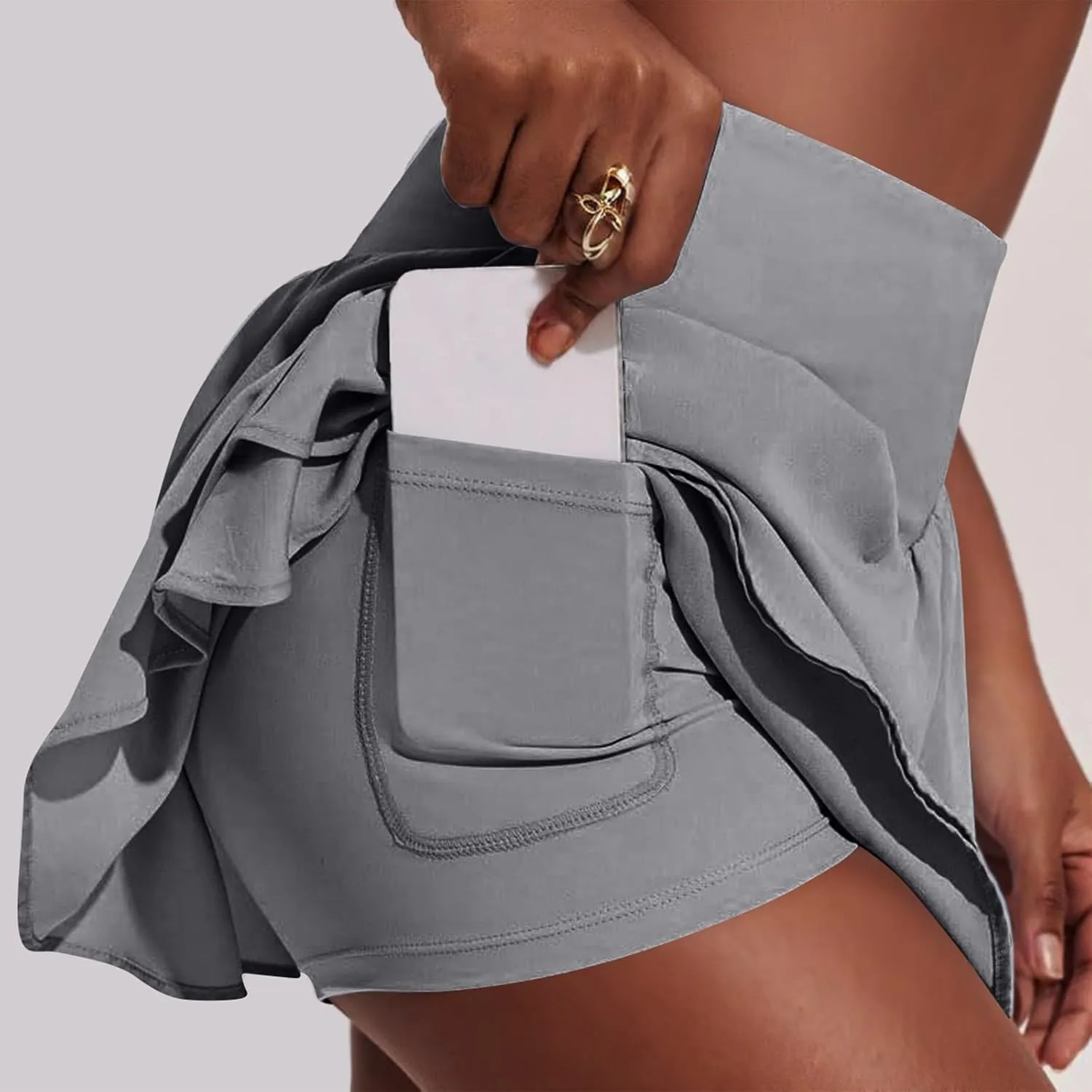 Skorts for Women with Pockets Womens Tennis Skirt with Shorts Underneath Plus Size High Waisted Women's Skorts
