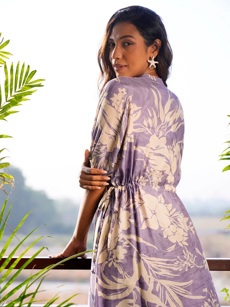 Soft Lilac Tie Dress