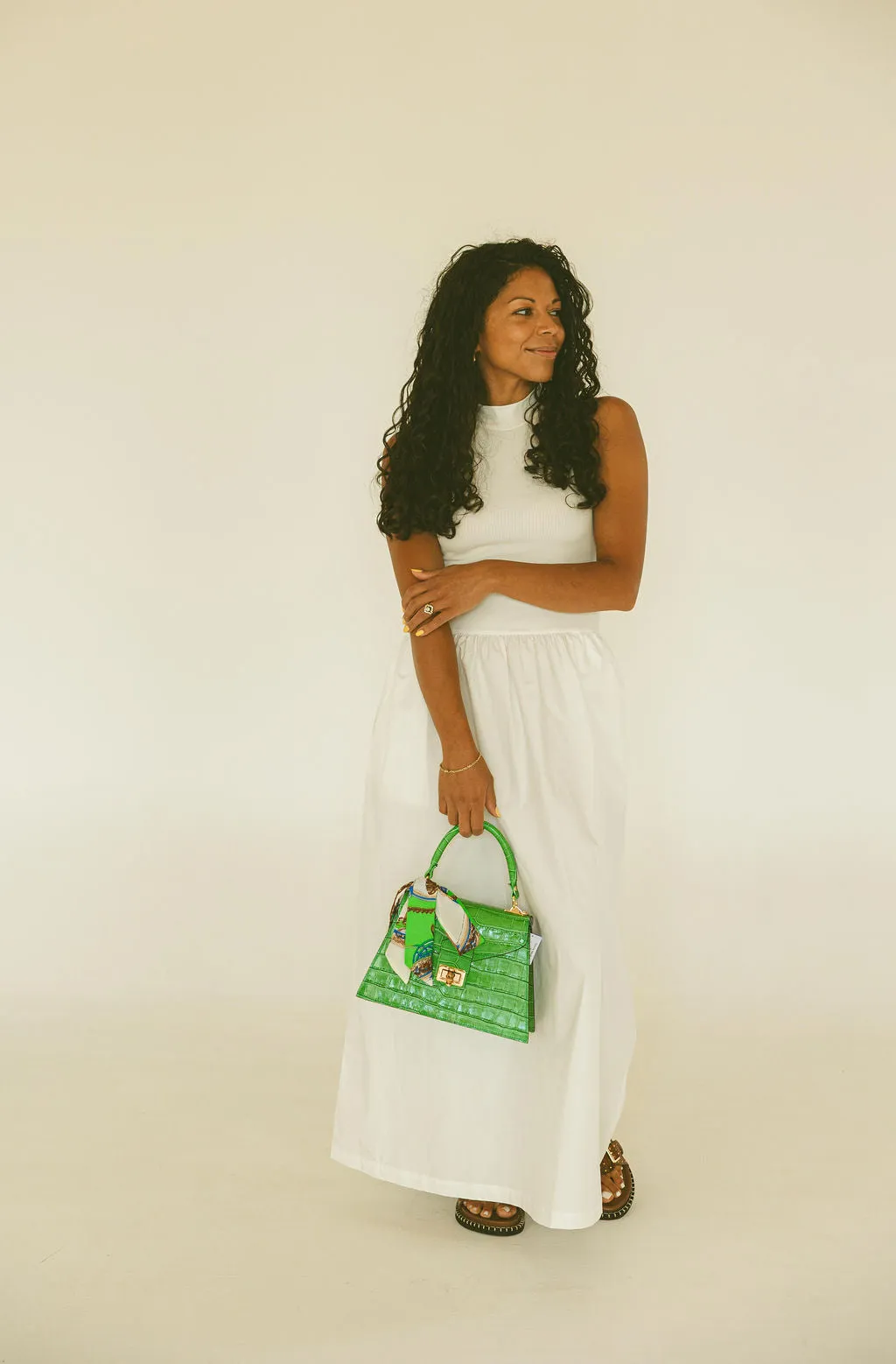Solid Mock Maxi Dress