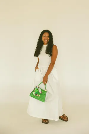 Solid Mock Maxi Dress