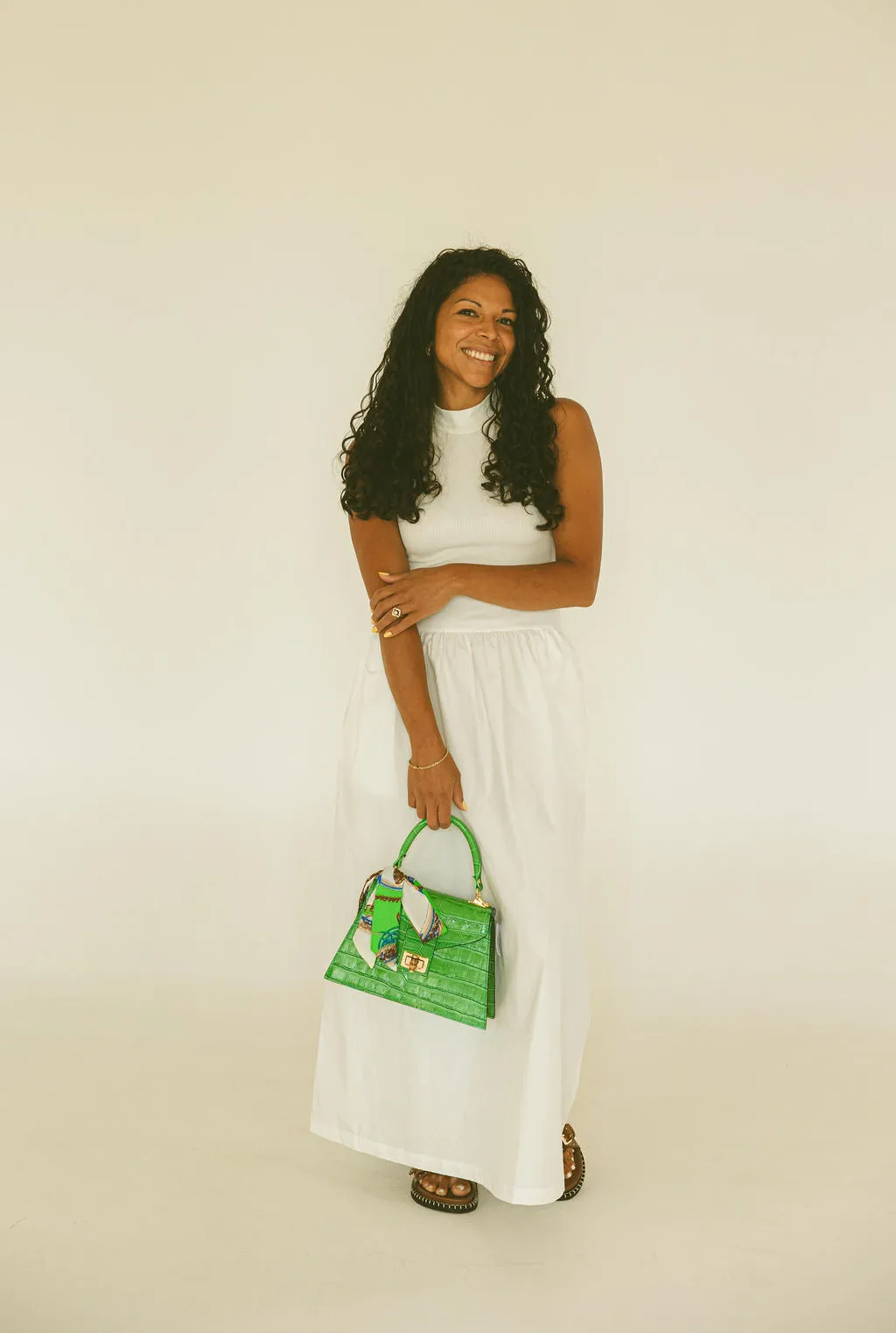 Solid Mock Maxi Dress
