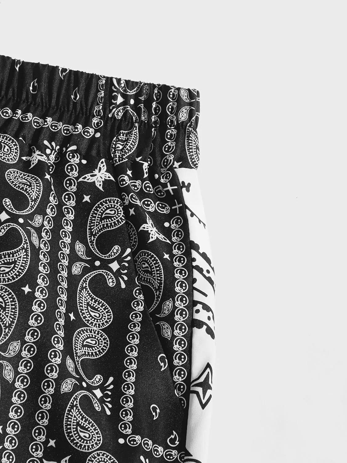 SOLY HUX Men's Elastic High Waisted Casual Summer Shorts