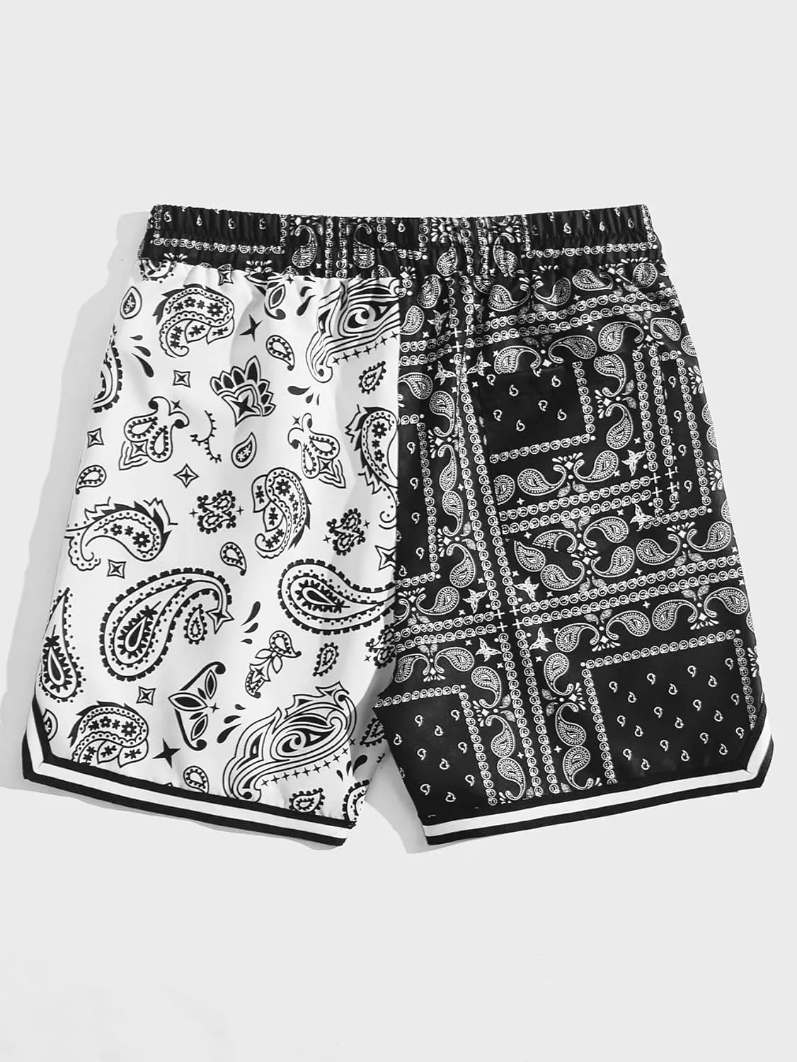 SOLY HUX Men's Elastic High Waisted Casual Summer Shorts