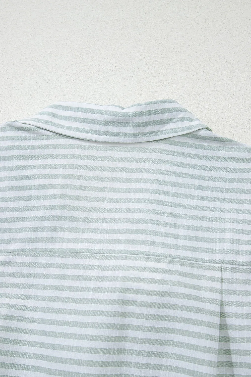 Striped Long Sleeve Mini Shirt Dress