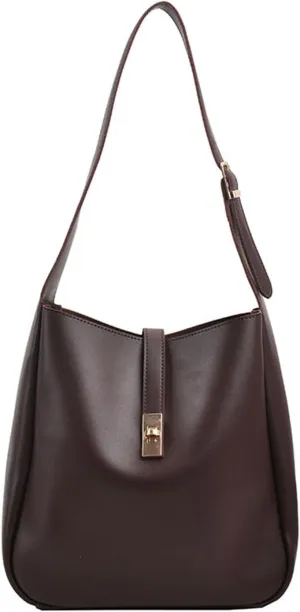 Stylish & Practical Women Shoulder Bag Large Capacity PU Handbag Tote Bag for Daily Commute Shopping & Travel Durable