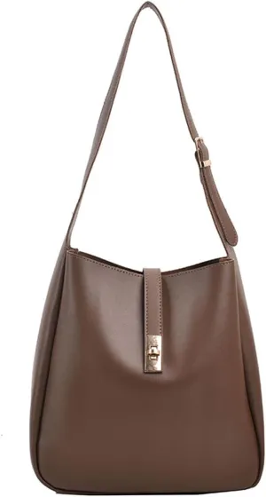 Stylish & Practical Women Shoulder Bag Large Capacity PU Handbag Tote Bag for Daily Commute Shopping & Travel Durable
