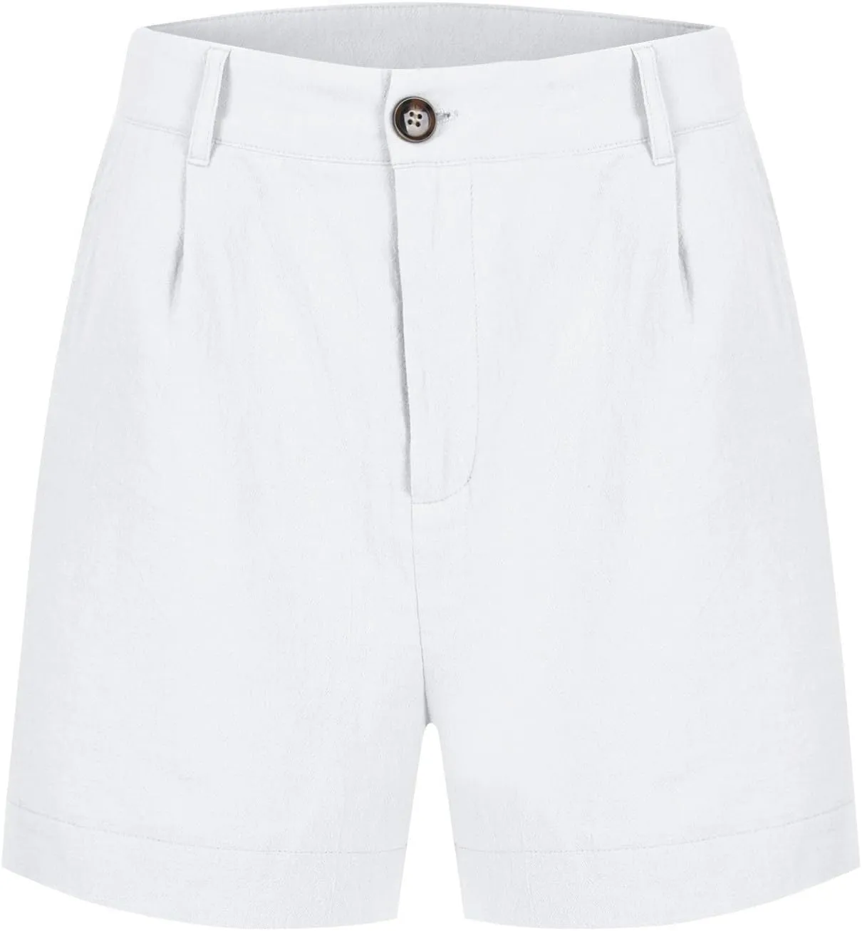 Summer Petite Shorts for Women 2025 Trendy Chino Paper Bag Sailor Short Pants Comfy Stretch Twill Linen Blend Clothes