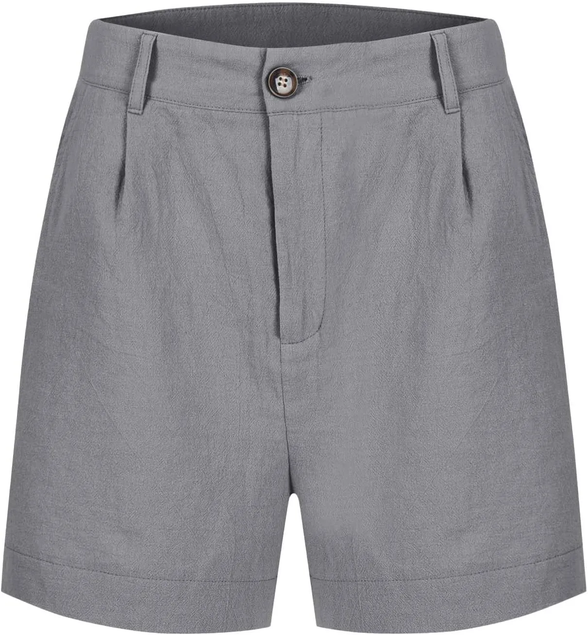 Summer Petite Shorts for Women 2025 Trendy Chino Paper Bag Sailor Short Pants Comfy Stretch Twill Linen Blend Clothes