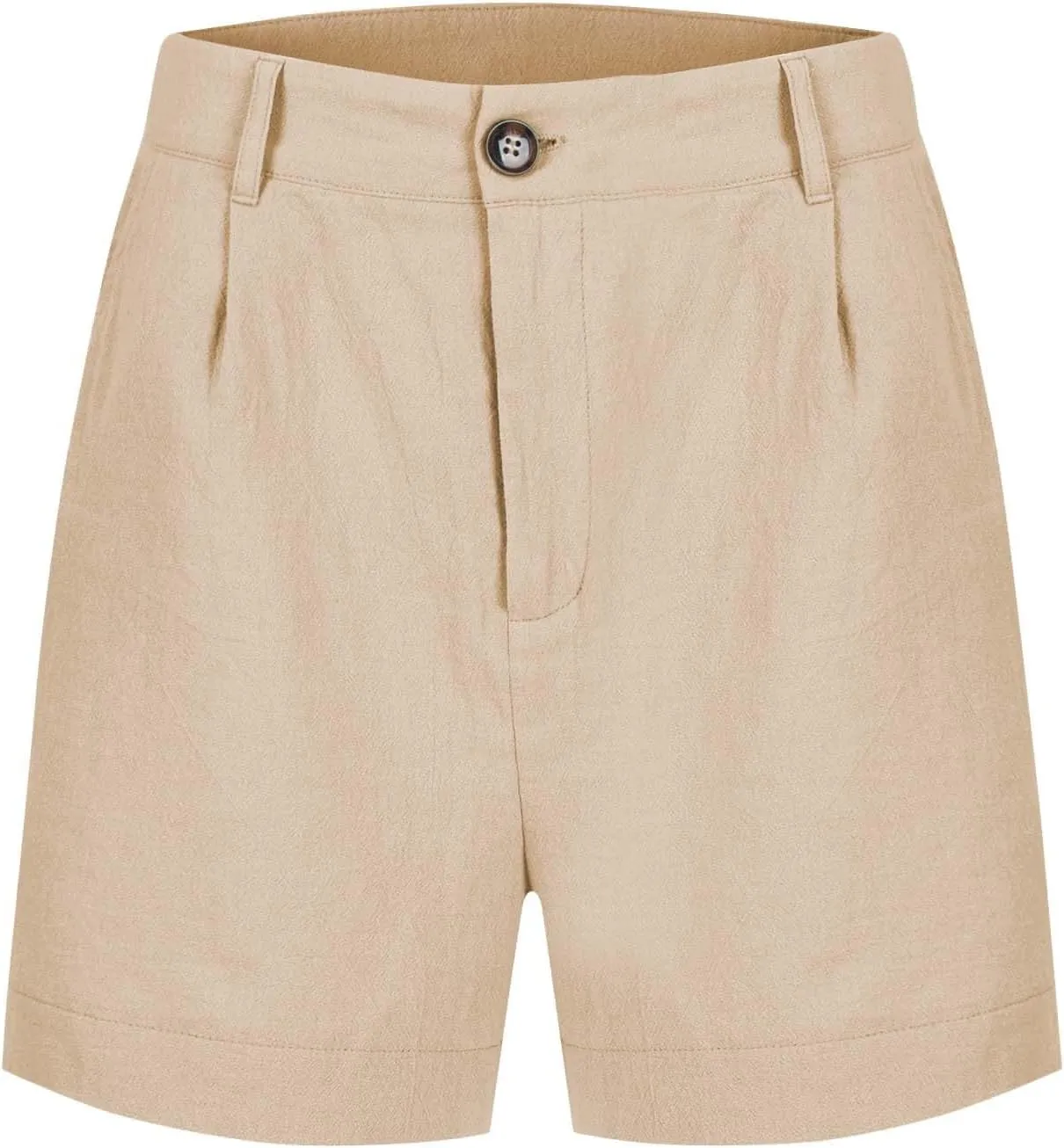 Summer Petite Shorts for Women 2025 Trendy Chino Paper Bag Sailor Short Pants Comfy Stretch Twill Linen Blend Clothes