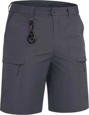 TACVASEN Men's Hiking Cargo Shorts Quick Dry Lightweight for Outdoor Golf Fishing Tactical Casual with Multi Pockets