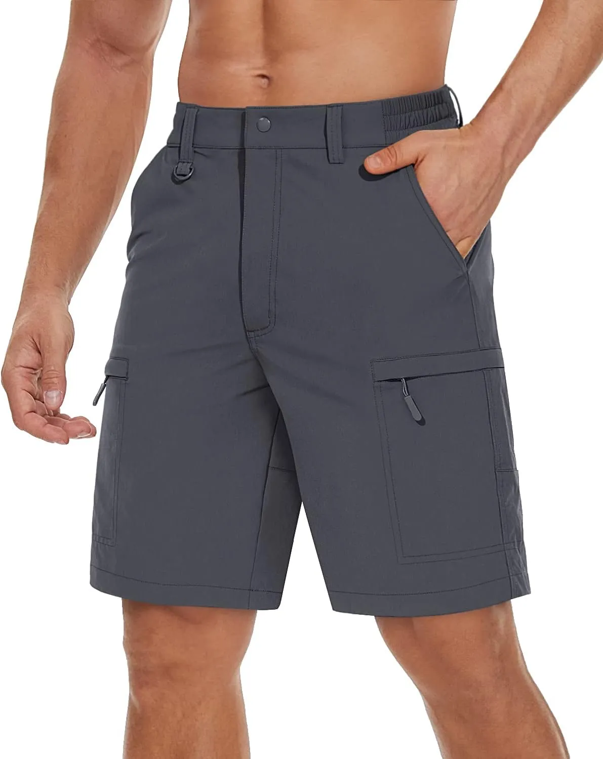 TACVASEN Men's Hiking Cargo Shorts Quick Dry Lightweight for Outdoor Golf Fishing Tactical Casual with Multi Pockets