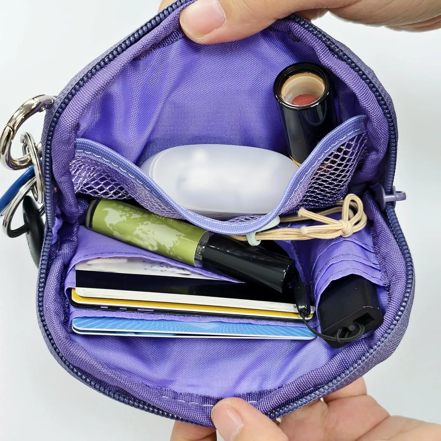 The Iris' Wallet 2nd Gen, The Iris Pouch Wristlet, Zippered Card Case With Id Window/Hand strap, Portable Keychain Wallet (green)