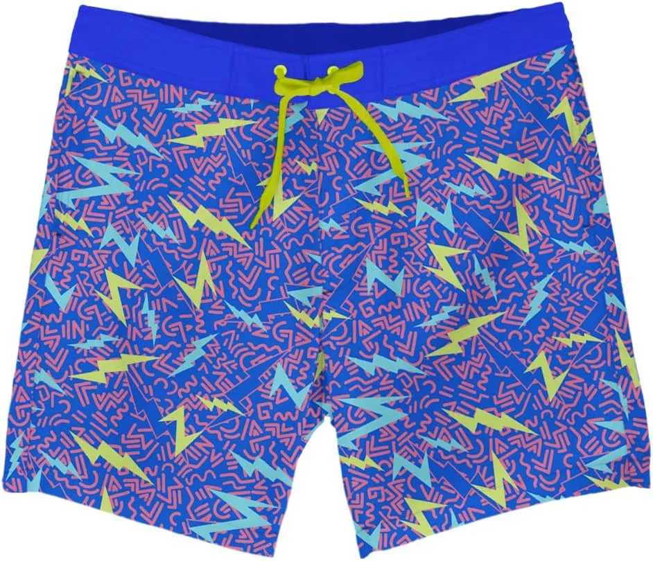 Tipsy Elves Men's Stretch Board Shorts 18 Inch for Beach, Pools and Summer Parties