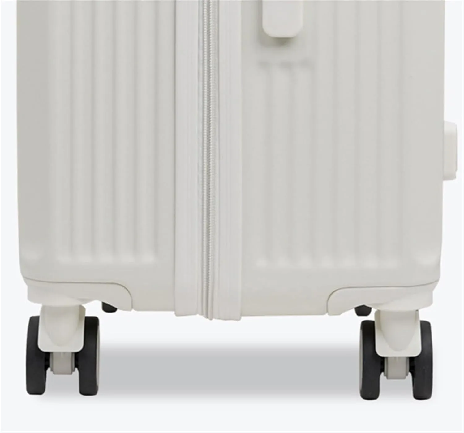 Travel Suitcase Luggage For Women Suitcsases With Cup Holder USB Spinner Wheels Hardside Luggage With Lock Carry-on Luggage (Color : Black, Size : 20in)