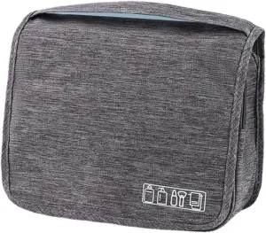 Travel Wash Bag Large Capacity Dry Wet Separation Travel Cosmetic Bag Portable Toiletry Bag (Grey)