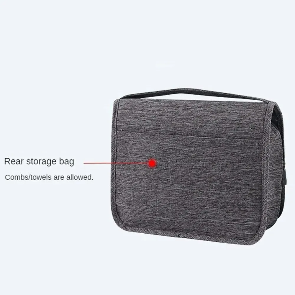 Travel Wash Bag Large Capacity Dry Wet Separation Travel Cosmetic Bag Portable Toiletry Bag (Purple Red)