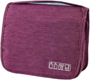 Travel Wash Bag Large Capacity Dry Wet Separation Travel Cosmetic Bag Portable Toiletry Bag (Purple Red)
