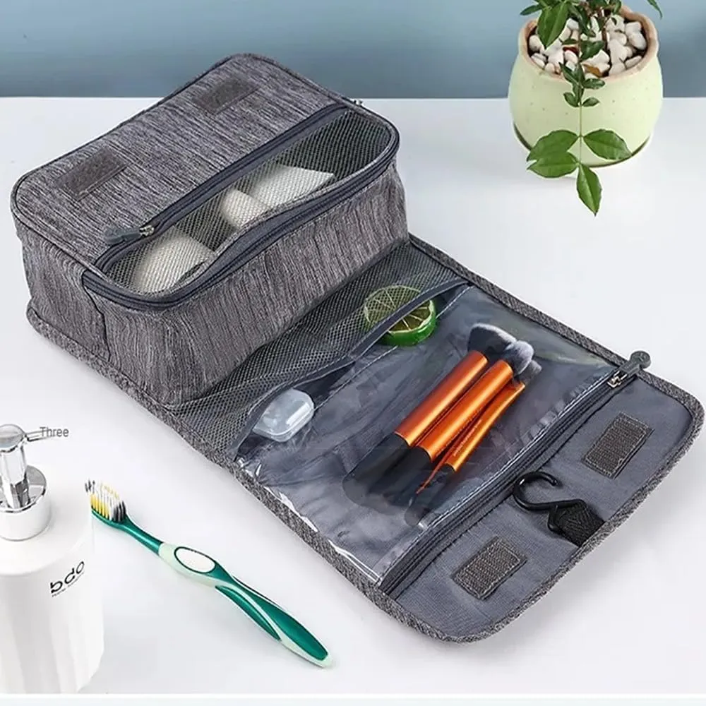 Travel Wash Bag Large Capacity Dry Wet Separation Travel Cosmetic Bag Portable Toiletry Bag (Purple Red)