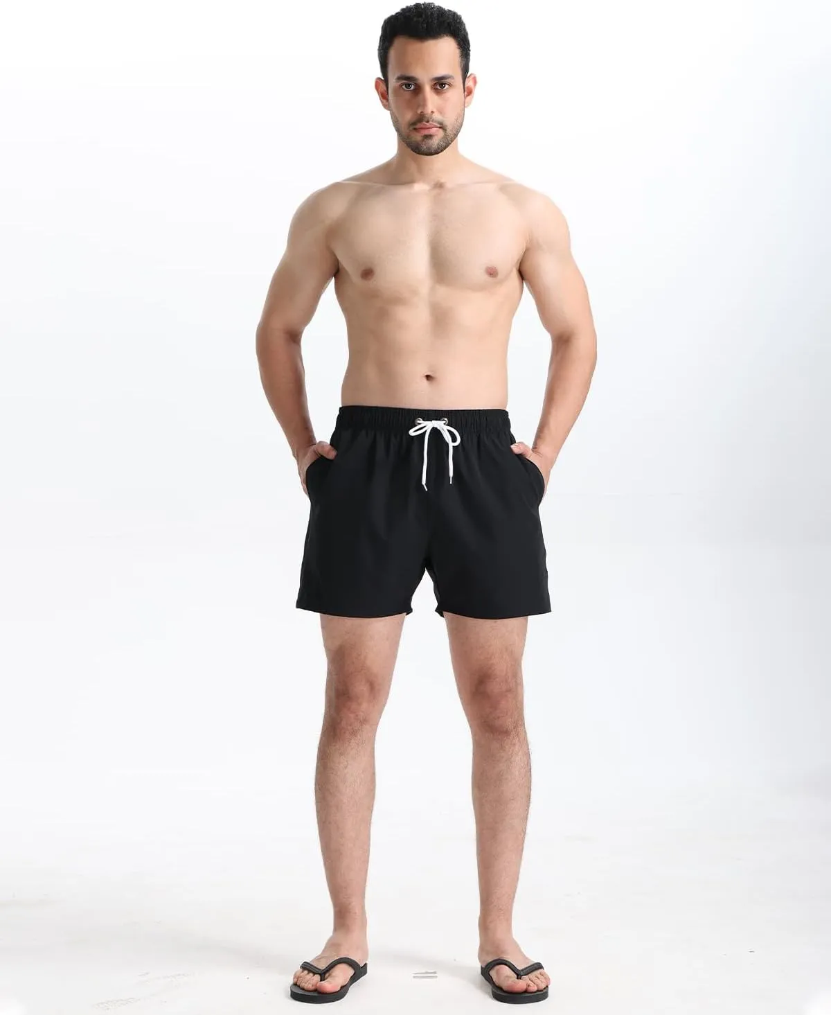TUVEKE Men's Swim Trunks Quick Dry Bathing Suit for Men 5 Inch Inseam with Mesh Liner Mens Swimming Shorts Beach Shorts S-XXL