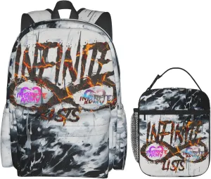 Unisex Lightweight Backpack With Handle Insulated Lunch Bag Big Capacity Travel Daypack Set
