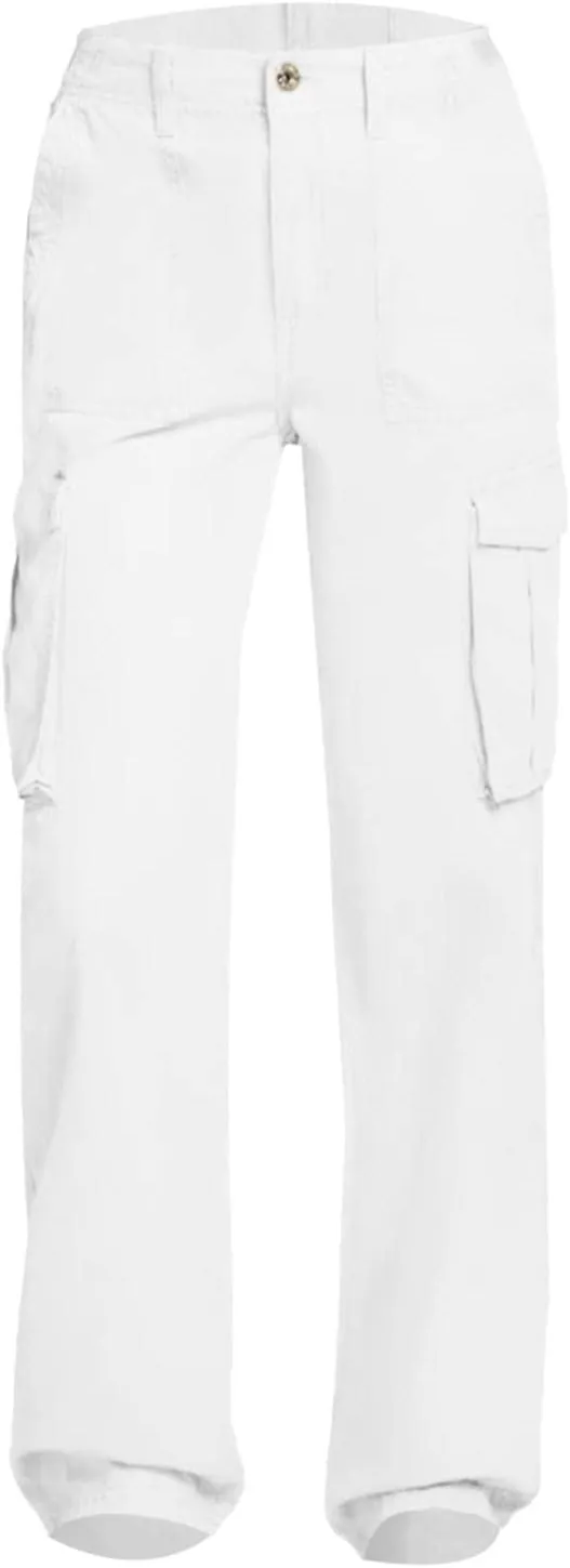 Wide Leg Sweatpants Winter Slack Work Capris with Pockets Straight Leg High Waisted