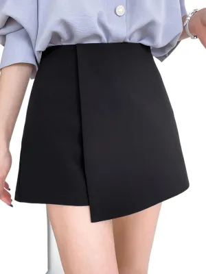 Women 2025 Summer Casual Shorts Wrap Front Skort