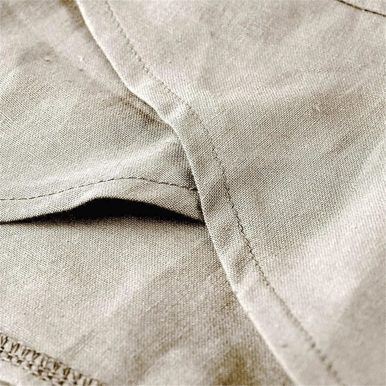 Women Linen Blend Summer Y2K Fashion Pant Trousers Low Waist Stretchy Straight Slim Fit Pants Vacation