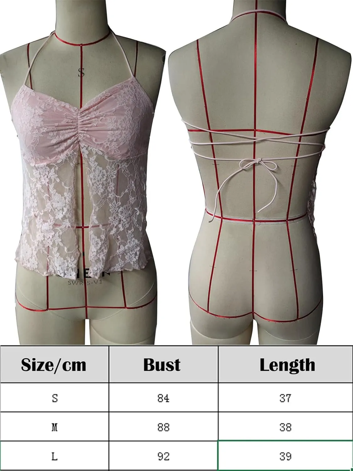 Women Y2K Sexy Lace Camisole Low Cut Slim Fit Sleeveless Spaghetti Strap Tank Crop Tops Vintage Fairy Streetwear