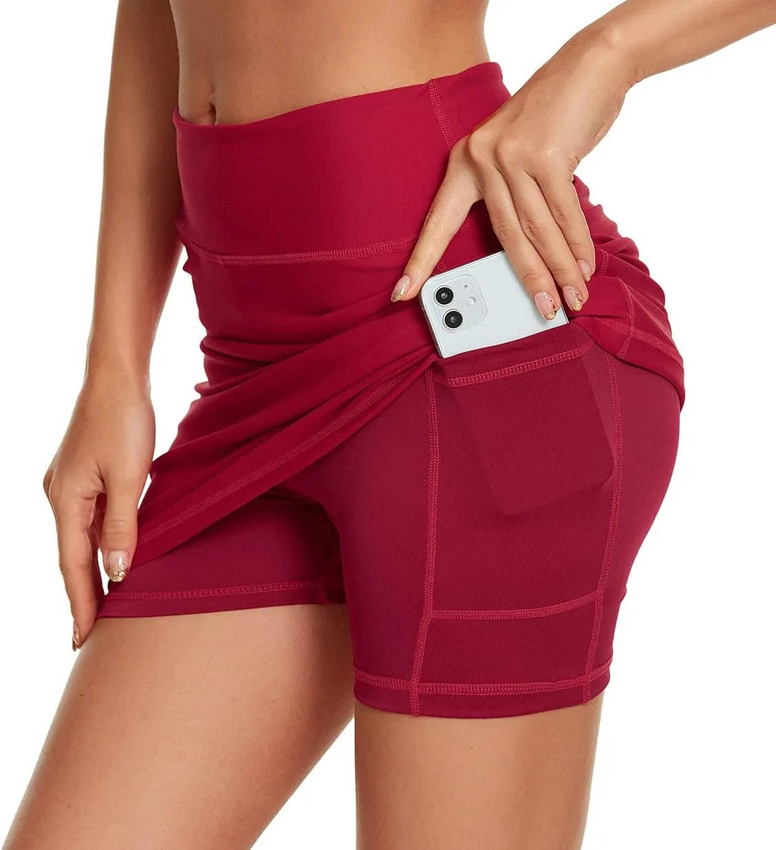 Women's Active Athletic Skort Lightweight Tennis Skirt Perfect for Running Training Sports Golf