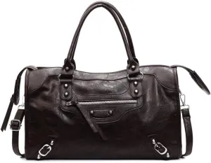 Women's Commuter Handbags Shoulder Bags Large Capacity Crossbody Bag Rivet Scooter Bag Zipper Purses