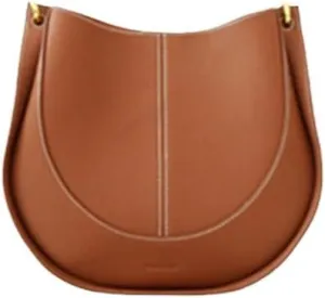 Women's Crossbody Bag - Practical Large Genuine Leather Bag (Blue)