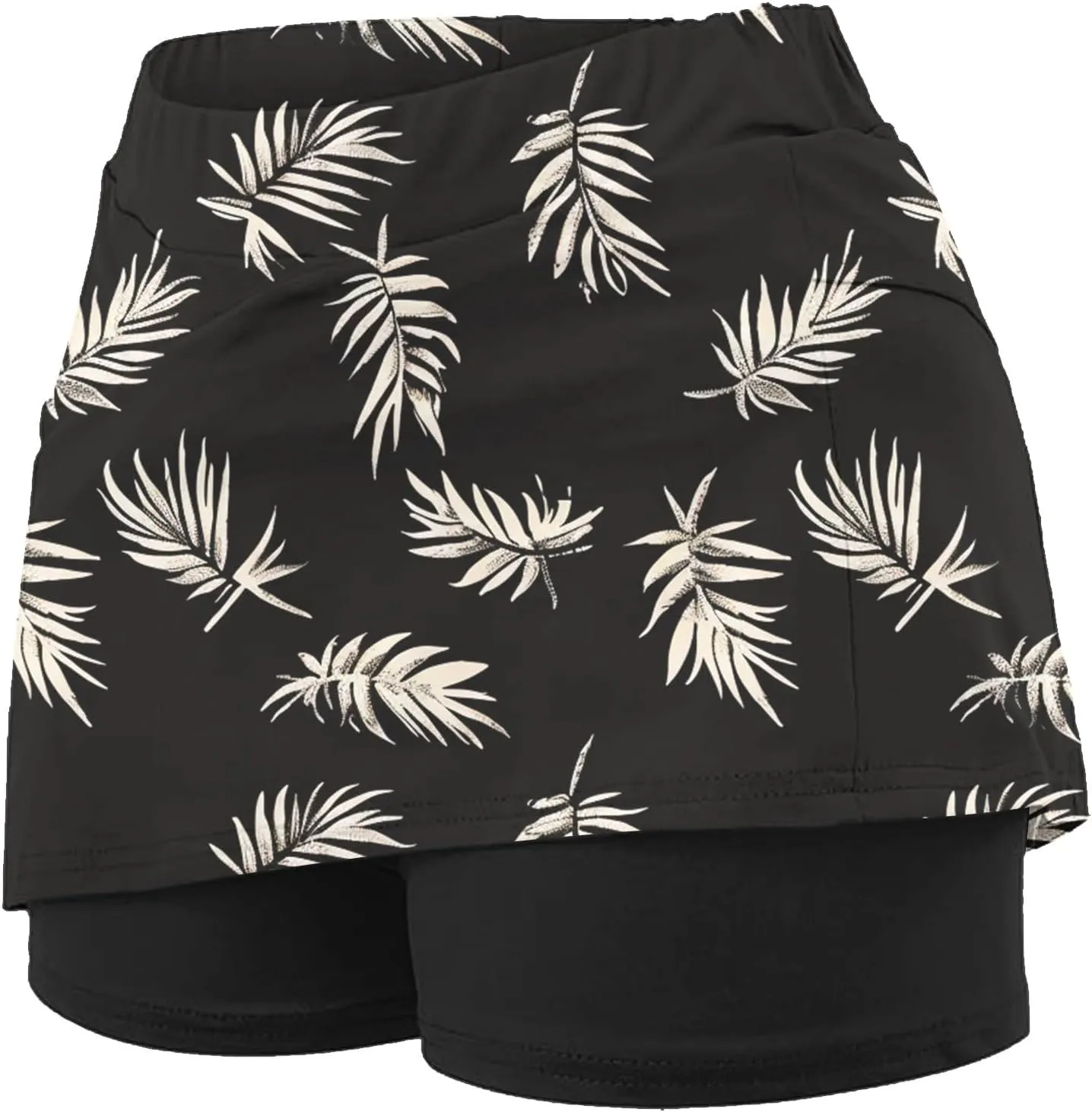 Women's High-Waisted Skirt with Shorts Floral Printed Mini Tennis Athletic Golf Skirts Teen Girls Skater Skorts
