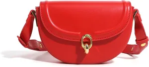Women's Small Shoulder Bag PU Leather Flap Underarm Bag Saddle Satchel Clutch Stylish Handbag Purse Outdoor Crossbodybag1147OWOISS