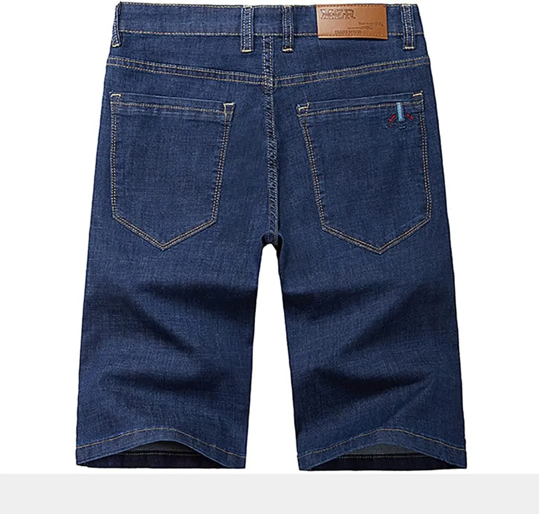 XYGJZ Jean Shorts for Men Strech Big and Tall Relaxed Loose Fit Straight Leg Baggy Denim Shorts Big Size 30-56