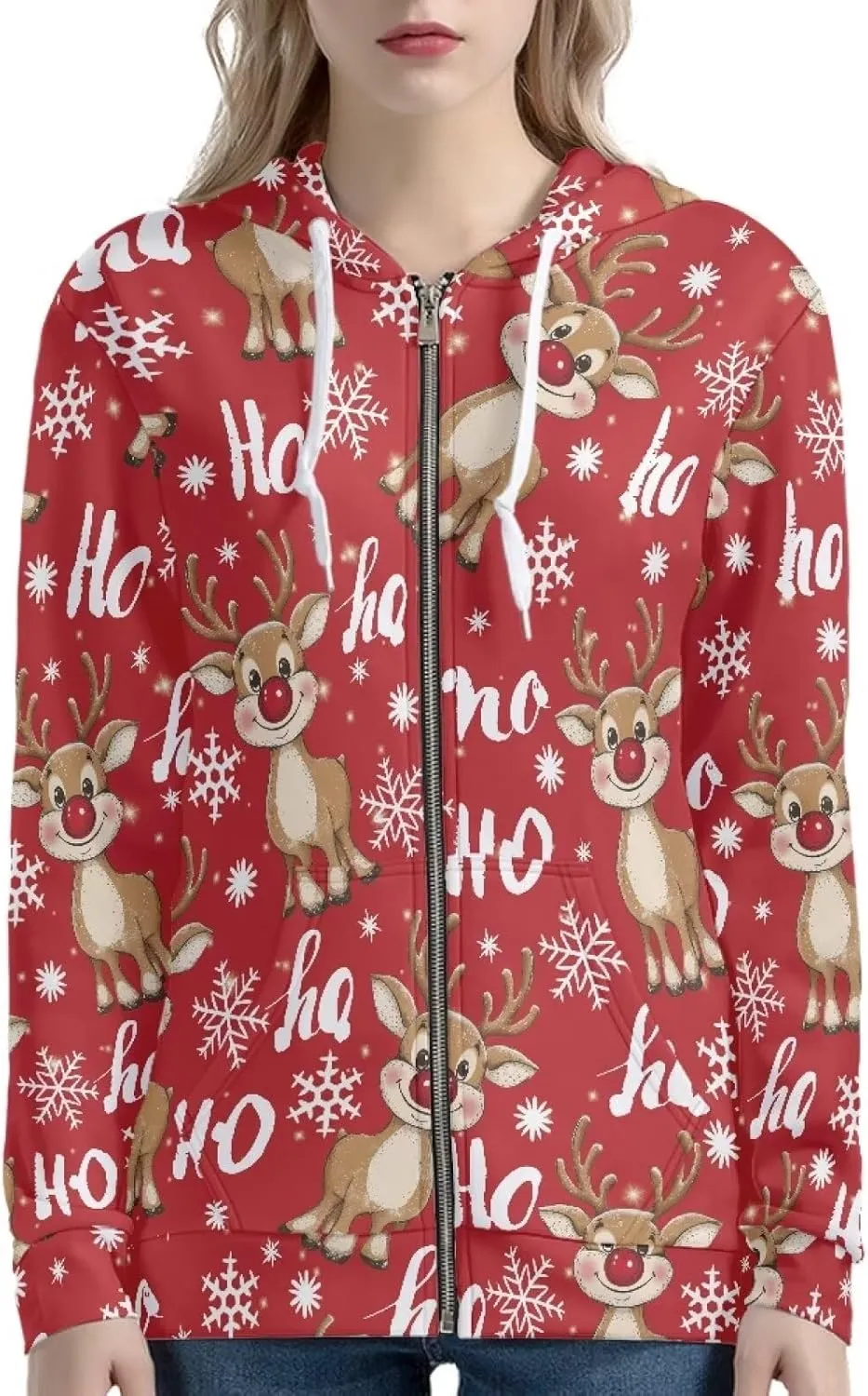 YEXIATODO Casual Hoodie for Women Zipper Hooded Sweatshirt Pullover with Pocket