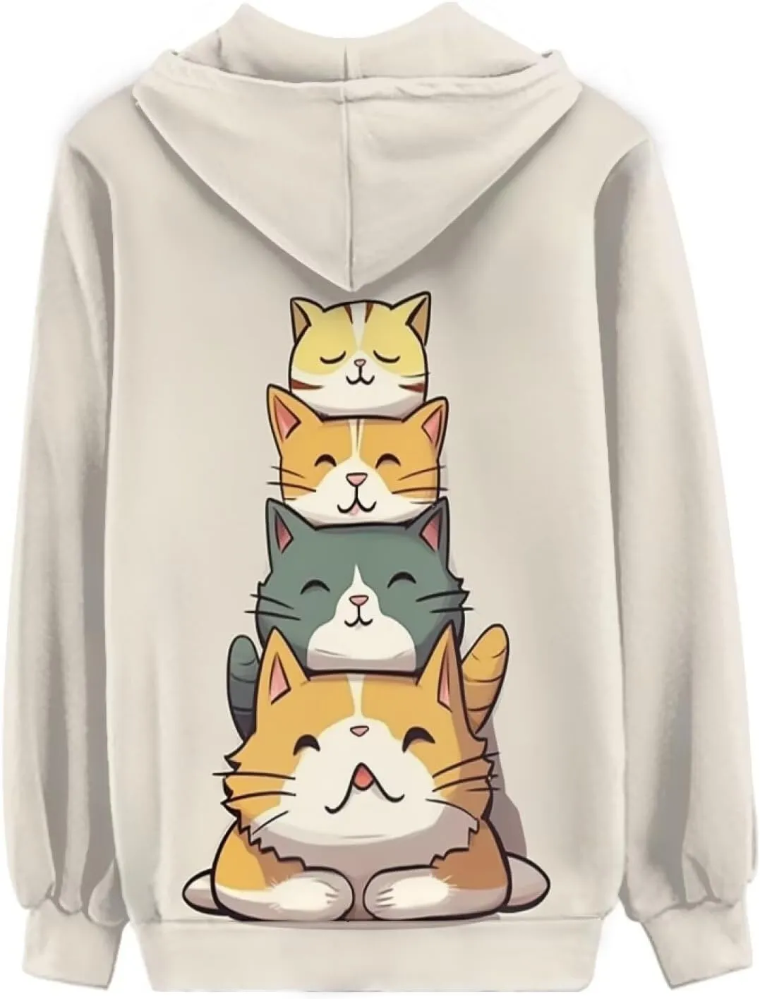 Zip Up Hoodie Y2K Women Oversized Hoodies Fall Tops Womens Jackets Full Zip Hooded Sweatshirt