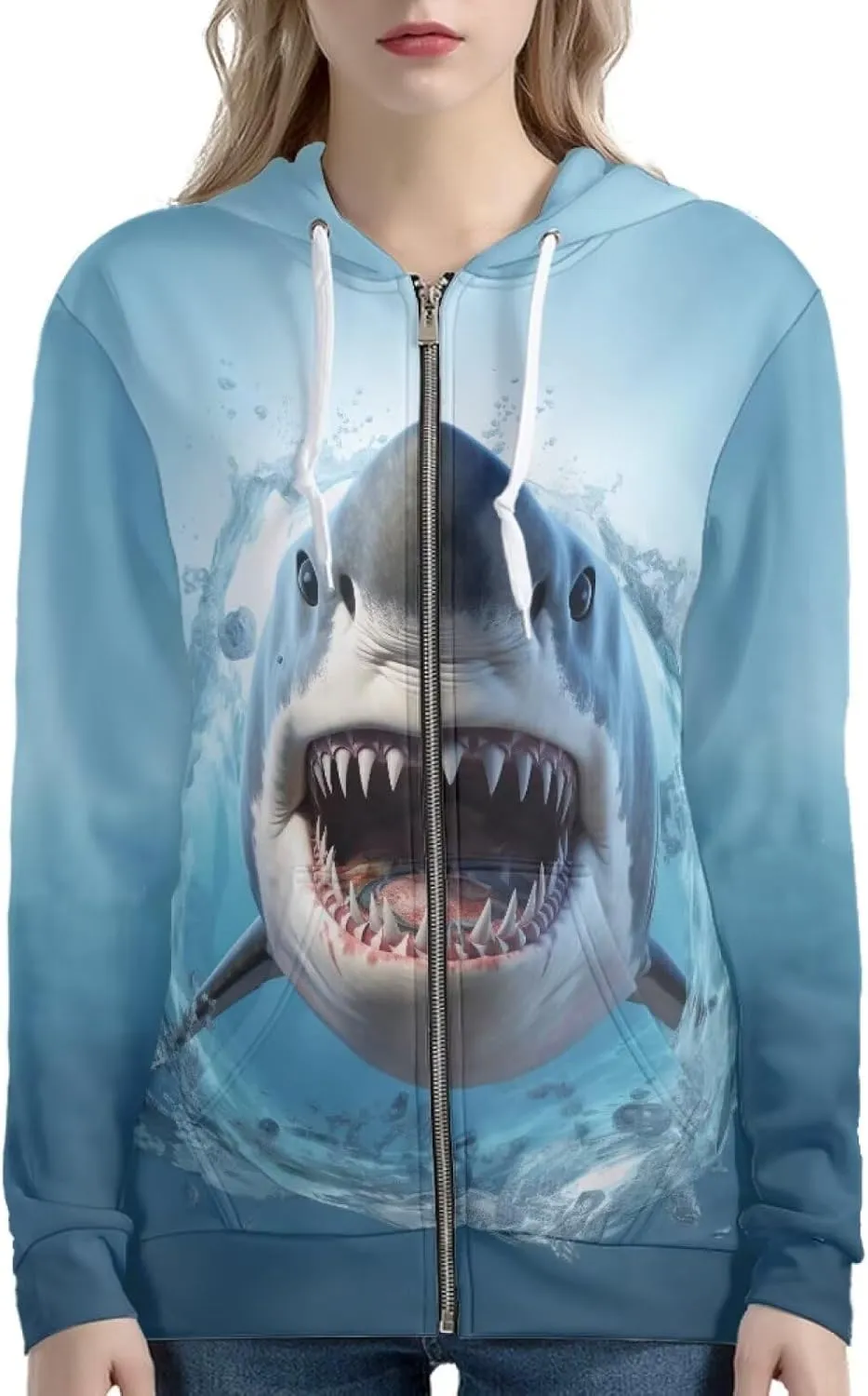 Zip Up Hoodie Y2K Women Oversized Hoodies Fall Tops Womens Jackets Full Zip Hooded Sweatshirt