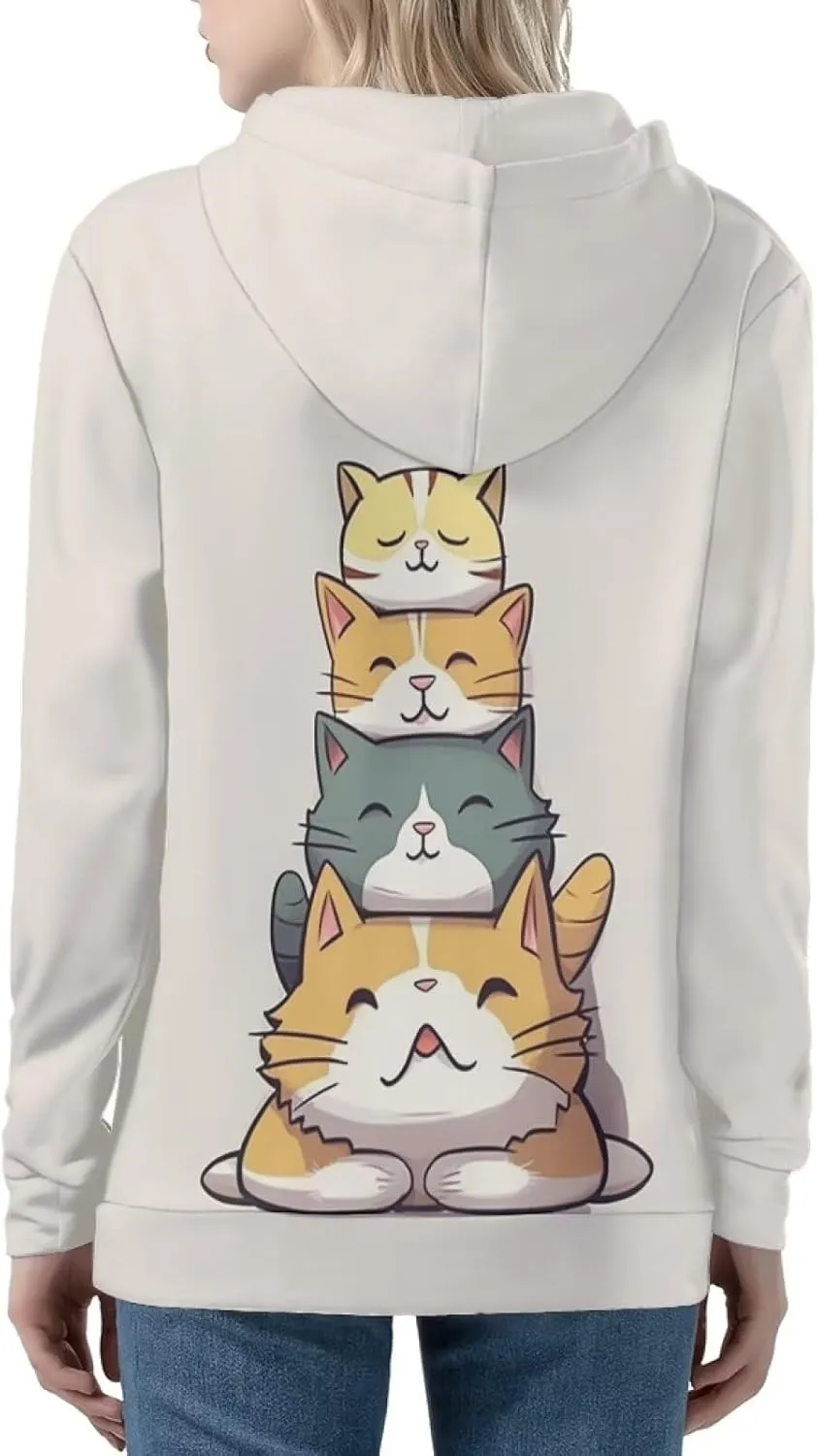 Zip Up Hoodie Y2K Women Oversized Hoodies Fall Tops Womens Jackets Full Zip Hooded Sweatshirt