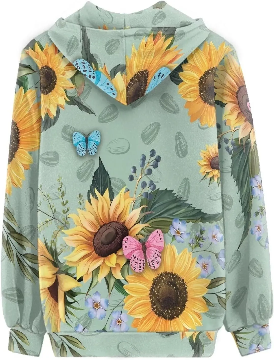 Zipper Hoodies for Women Oversized Athletic Fall Cardigan Plus Size